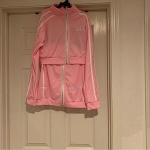 2pc - GSUWOO Women's Pink Bomber Jacket